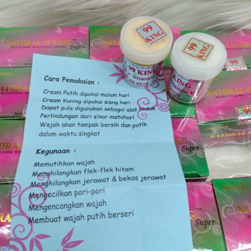 Paket Cream Natural King [ Original ] Siang &amp; malam LUSINAN