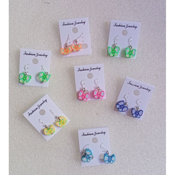 Anting impor Kupu Clay kait anting plastik