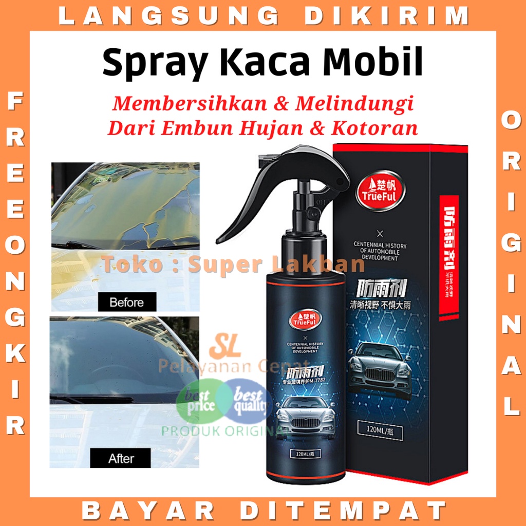 Pembersih Kaca Mobil Anti Fog Embun Spray Cairan Pengkilap Cat Mobil Tahan 15-30Hari Coating Body Otomotif Tahan Cuaca