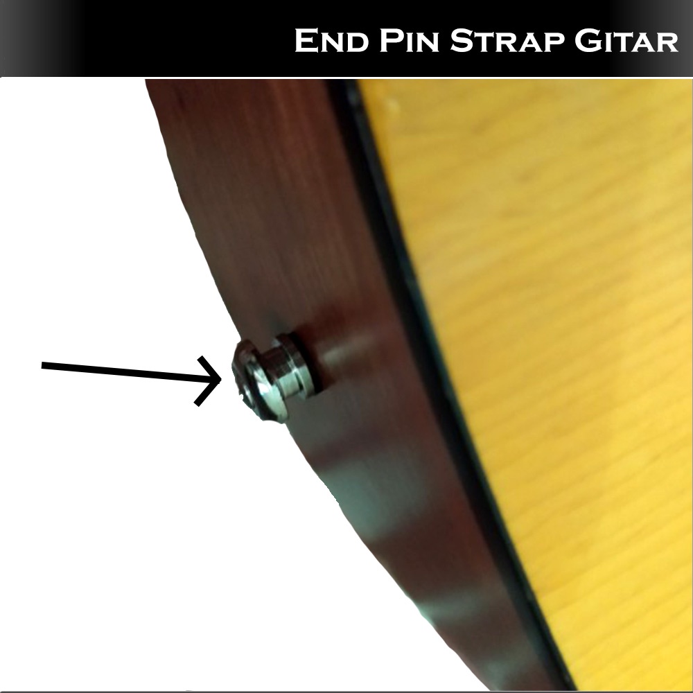 End Pin Strap Gitar Pengait Sabuk