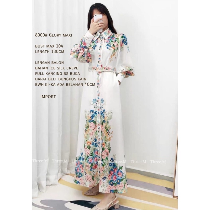 MAXI DRESS IMPORT WANITA ASIA KOREA JEPANG ORIGINAL ZE1