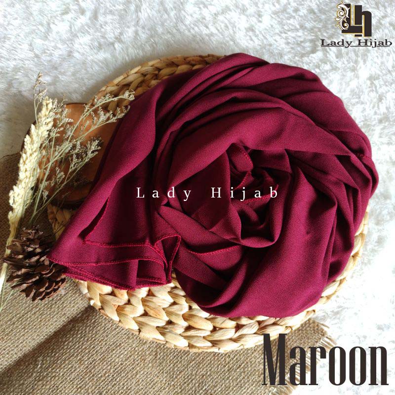 Pashmina Diamond Sabyan 175 x 75 Lebih Panjang Pashmina Diamond 175 x 75 HIJAB PASMINA MALAYSYE-MAROON