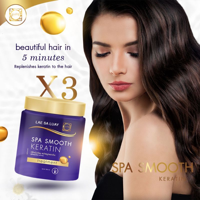 LAE SA LUAY HAIR SPA SMOOTH KERATIN MASKER RAMBUT CREAMBATH TREATMENT