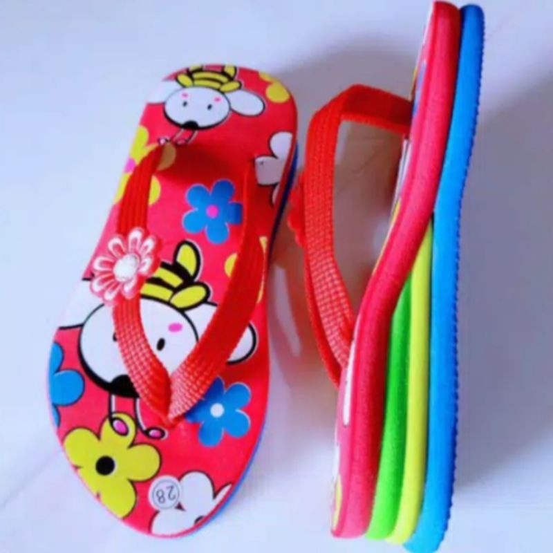 Sandal Anak Wedges Pelangi Lebah