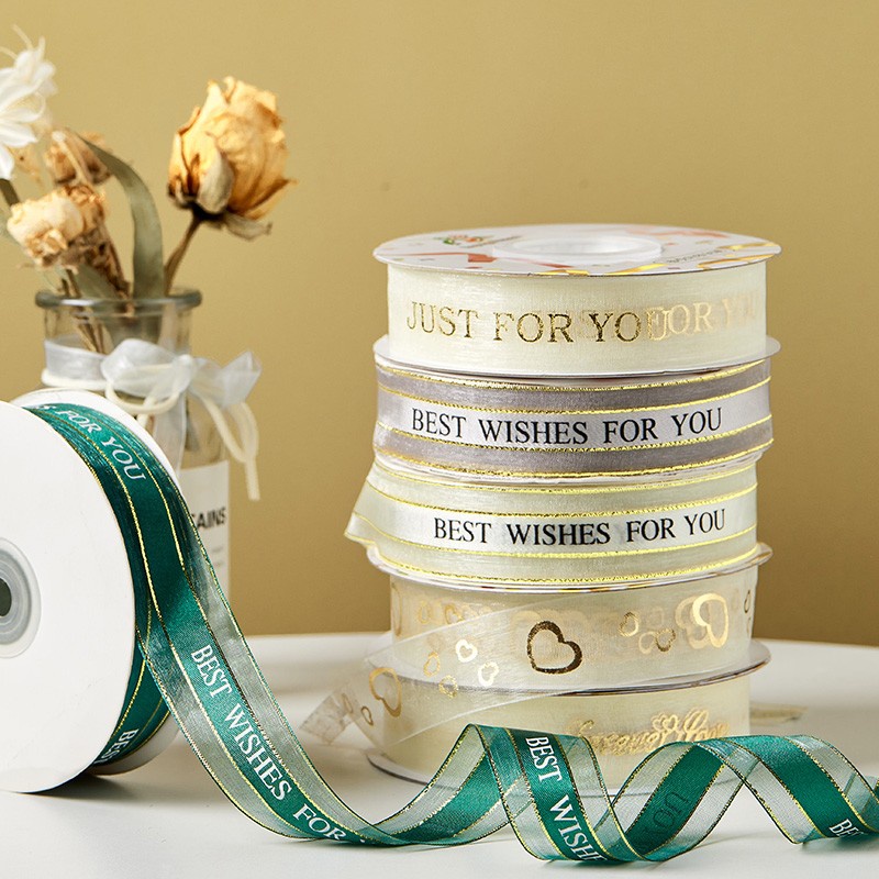 

Pita Satin Elegan Best Wishes Ribbon Wrapping Kado Natal Imlek Valentine