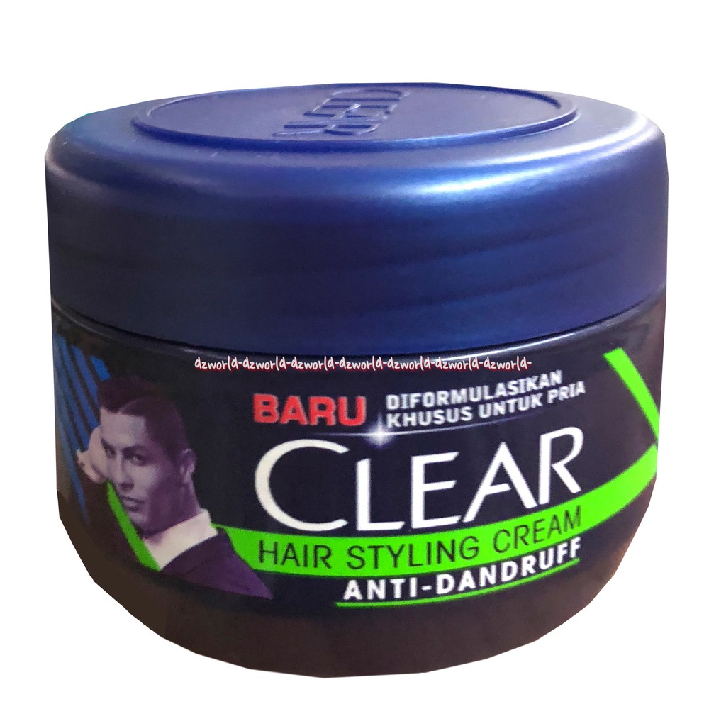 Clear Hair Styling Cream 100ml Anti Dandruf Krim Pomade Minyak Rambut Anti Ketombe Pome Pria Cowok Laki Laki Clear  100 mlHair Men