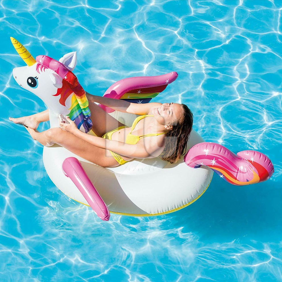 Intex Unicorn Ride-On Floaties 201x140x97cm Pelampung Santai Duduk BESAR