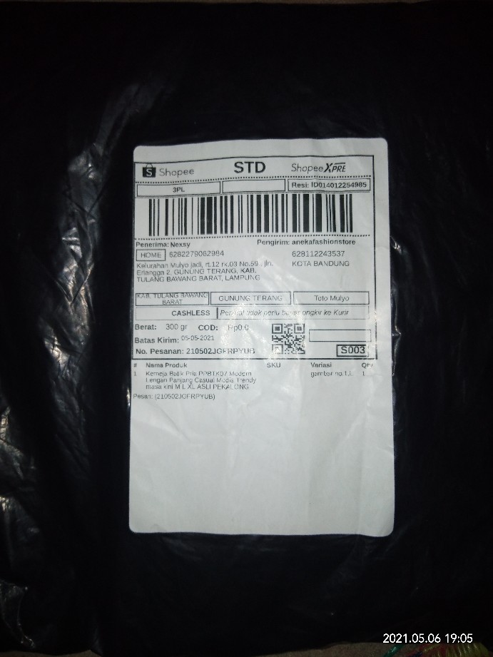 Kemeja Batik Pria Ppbtk07 Modern Lengan Panjang Casual Modis Trendy Masa Kini M L Xl Asli Pekalong