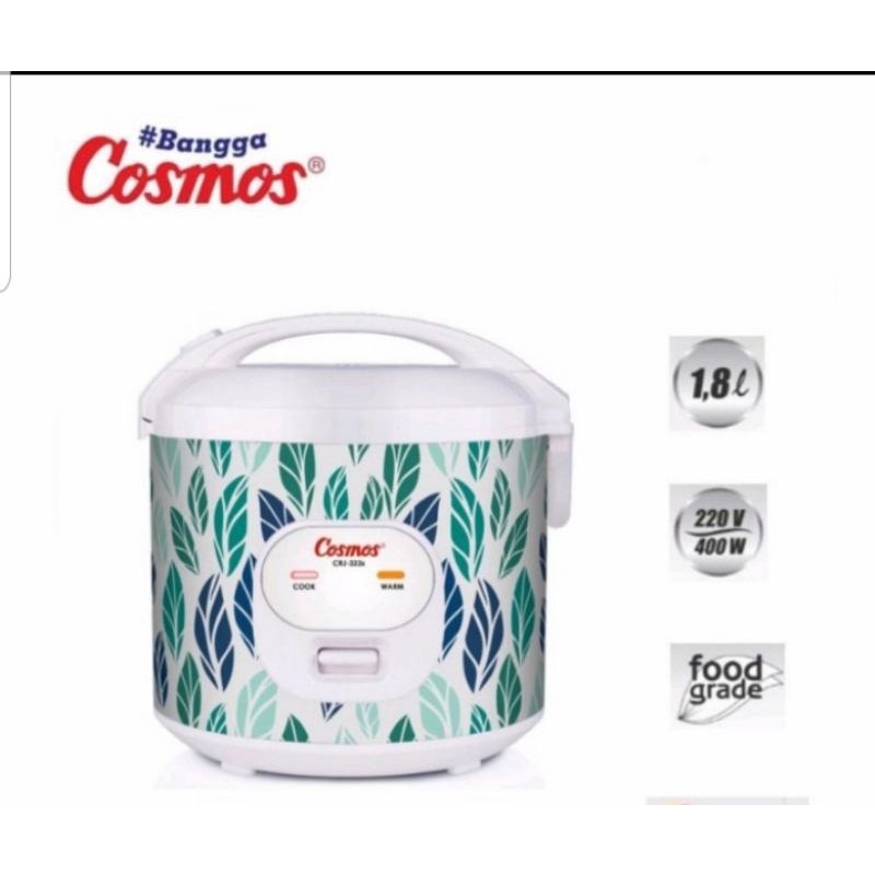 Cosmos Rice Cooker 1.8 Liter CRJ 323 SSV/ SSO/ SWG