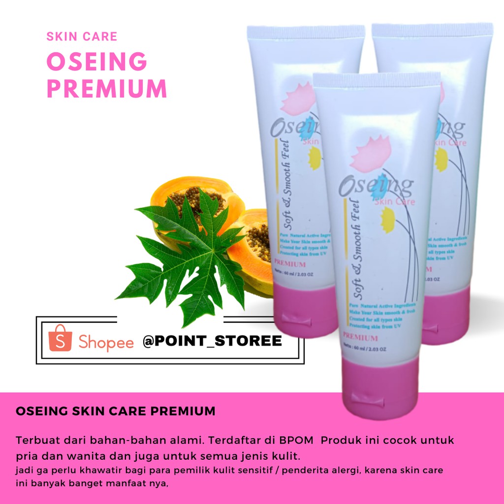 Oseing Skin Care @3pc Moisturising - Body lotion - Masking - Scrub | Oseing Skin care Original Bpom