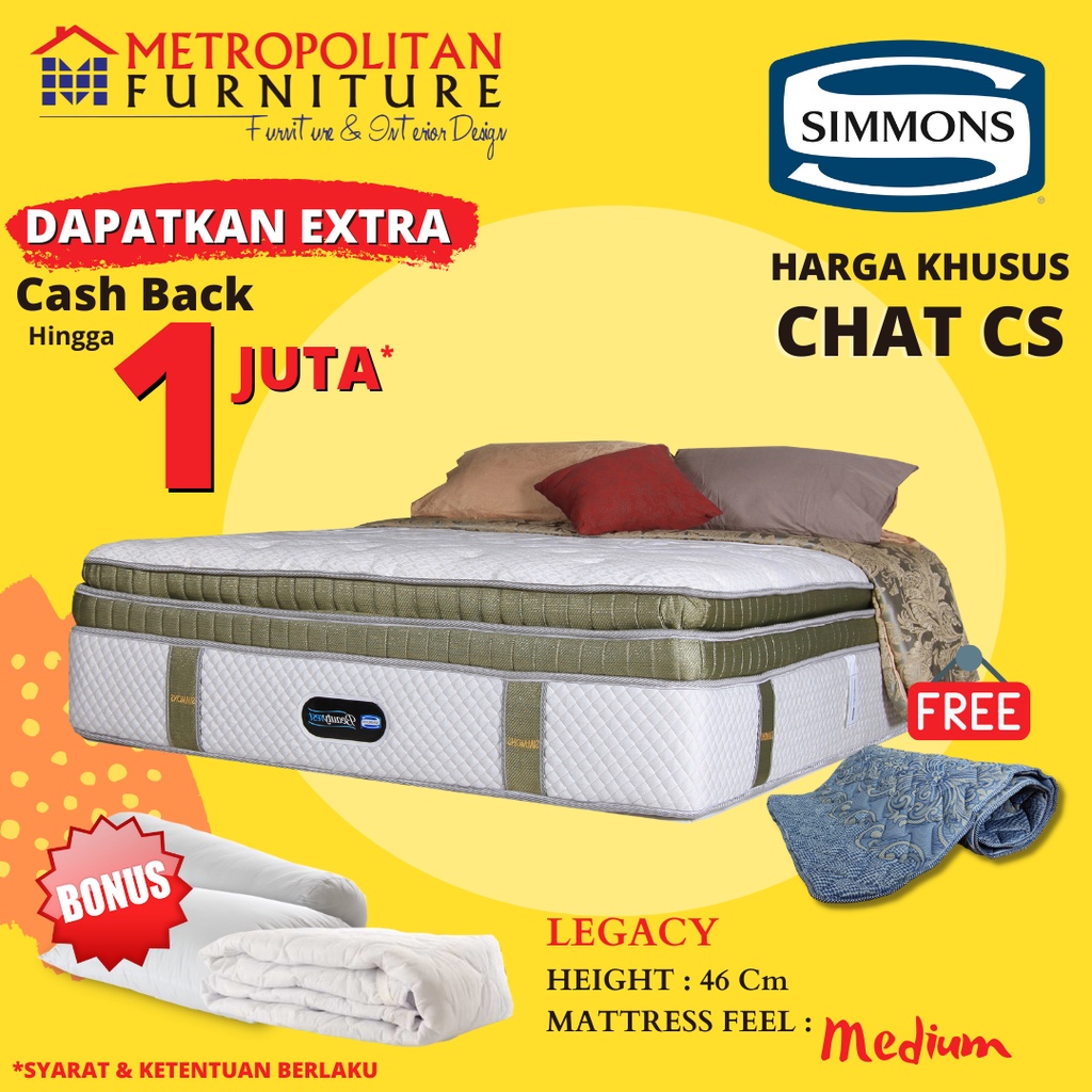 Kasur SIMMONS Springbed LEGACY / Kasur Spring bed Simmons Matras