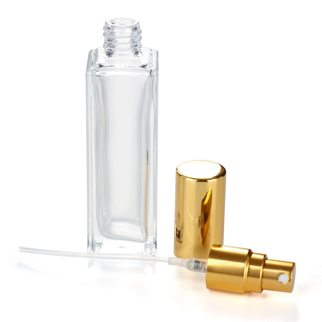 Botol Parfum Kosong Isi Ulang Model Semprot Bahan Kaca Bening Ukuran 10ml