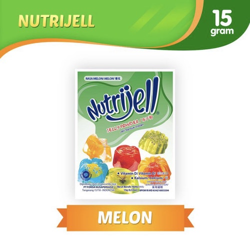 Nutrijell 15 gr Jelly Powder Nutrijel kemasan ekonomis varian rasa buah