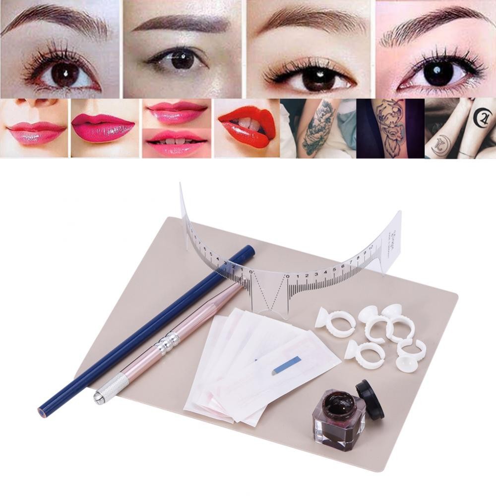 Paket Belajar Jarum untuk Sulam Alis Permanen / Kit Training eyebrow tattoo Paket Sulam Ekonomis