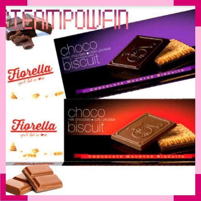 

Fiorella Biscuit Dark Milk Chocolate Cokelat Biskuit Coklat Import