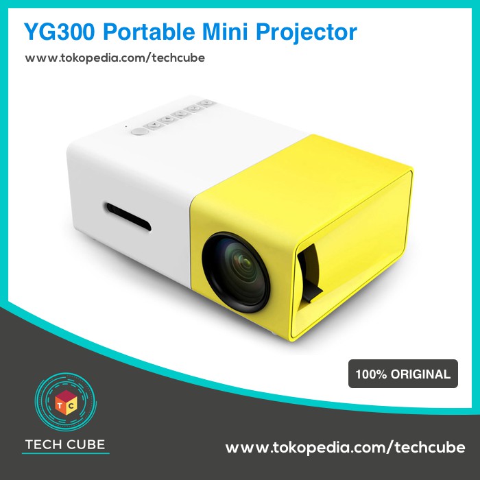 Mini Proyektor Led Yg300 / Yg-300 / Yg 300 Lcd Portable Projector Home