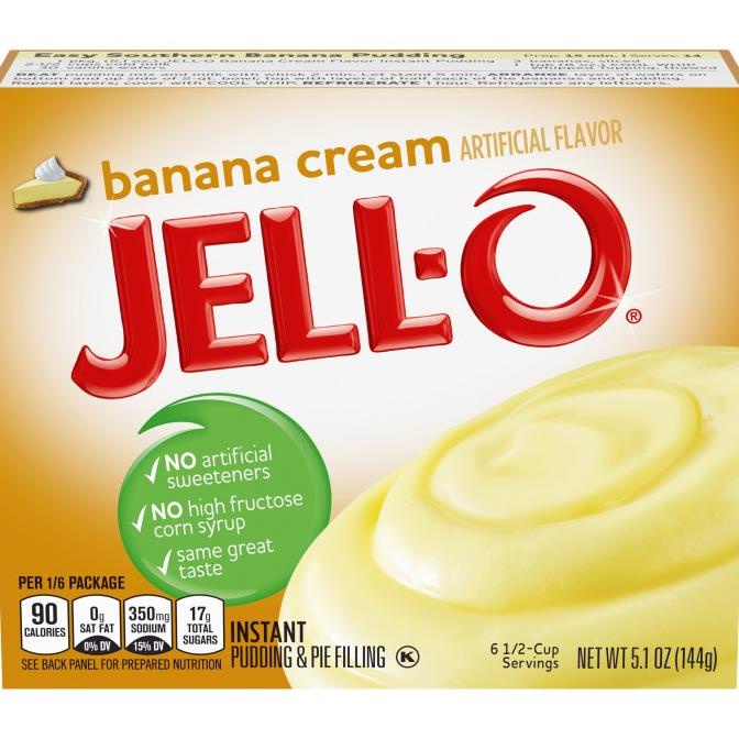 

JELLO Instant Pudding Pie & Filing - pudding agar-agar NON HALAL TERLARIS TERPERCAYA ORIGINAL