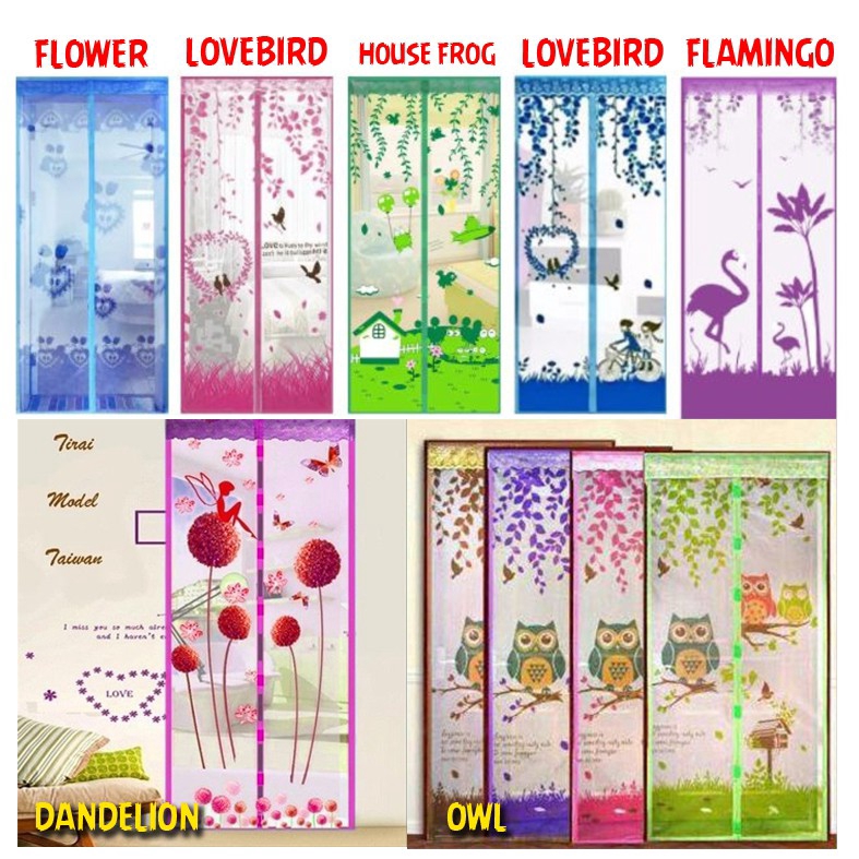 Tirai Magnet Motif Gambar/ Mosquito Net / Tirai Anti Nyamuk