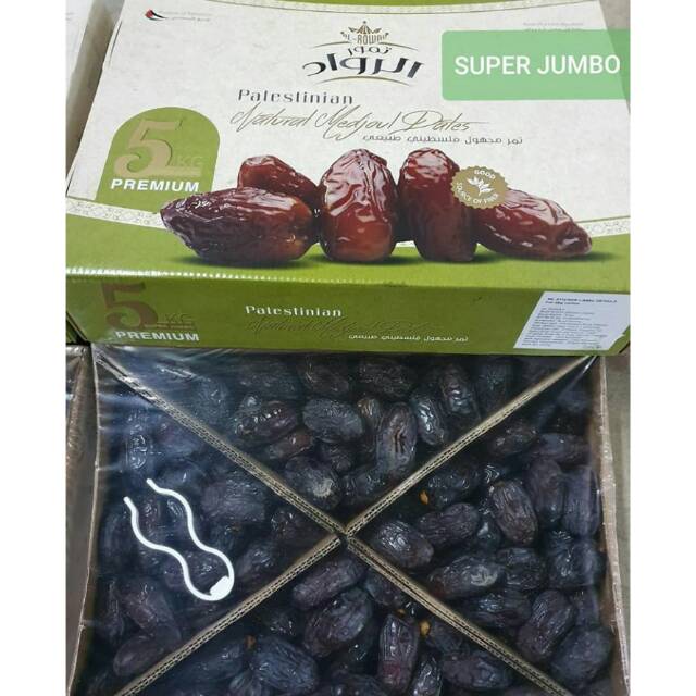 Kurma medjool jericho palestina 5 kg super jumbo