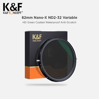 K&F Concept 82mm Lens Filter Nano-X Variable Fader ND2-32 + CPL Filter KNF Concept