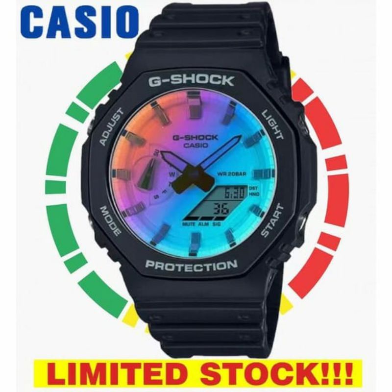 JAM TANGAN CASIO GSHOCK GA2100 LIMITED EDITION RUBIK  PRIA ANALOG DIGITAL