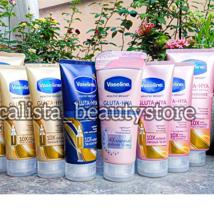 ⭐Review [IMPORT THAILAND 200ml] vaseline gluta hya tone up 200ml ORIGINAL / VAaseline healty bright 