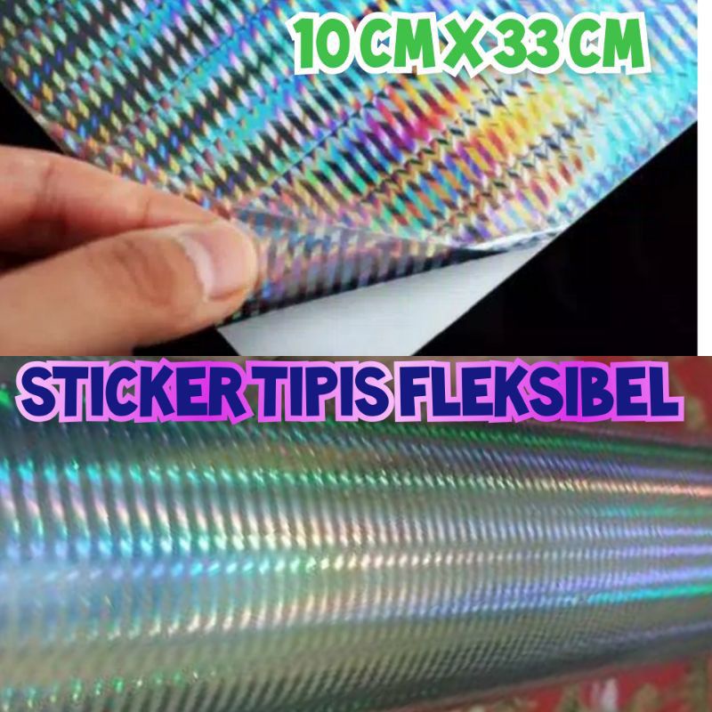 

sticker hologram tipis foil fleksibel