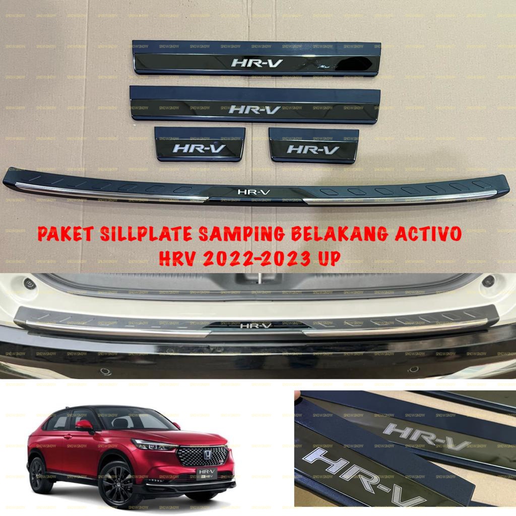 Paket Sillplate Samping Belakang Honda HRV 2022 2023 UP Activo Platinum