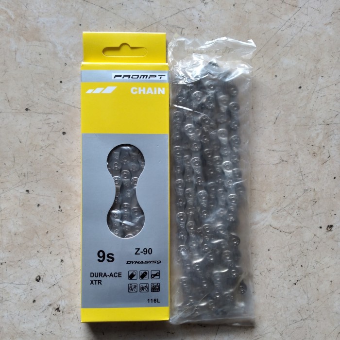 RANTAI SEPEDA 9 SPEED PROMPT SILVER