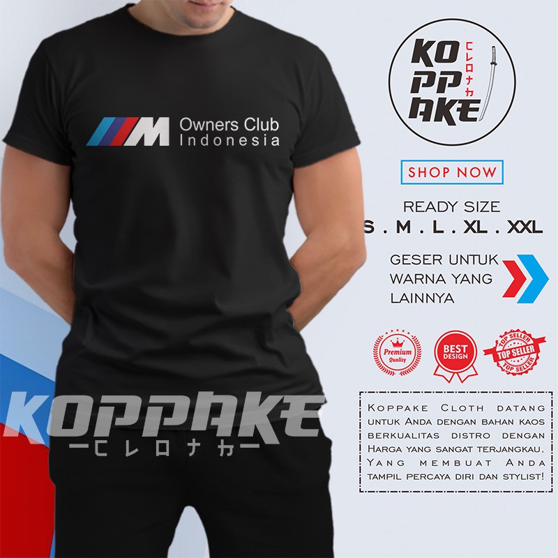 Kaos Mobil BMW M Owners Club Indonesia Baju Otomotif