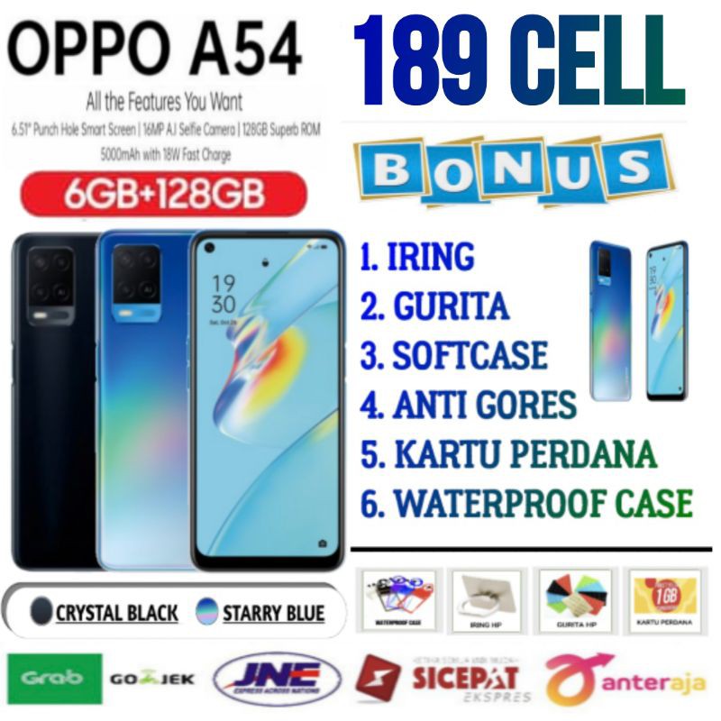 OPPO A54 RAM 6/128 GB | 4/128 GB | 4/64 GB GARANSI RESMI OPPO INDONESIA-0