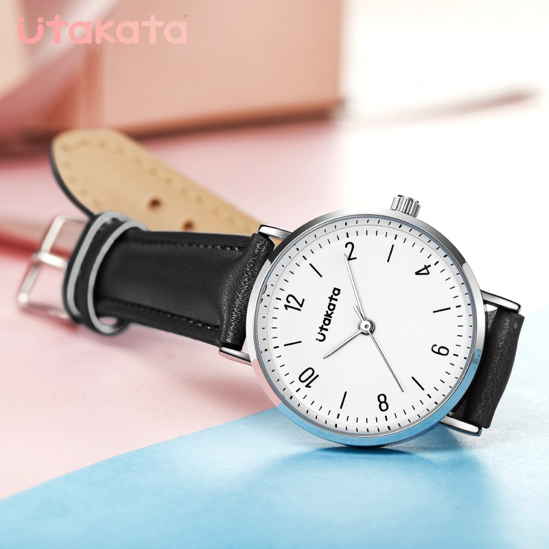 UTAKATA A0004 Jam Tangan Wanita Analog Tali Kulit WATCHKITE WKOS