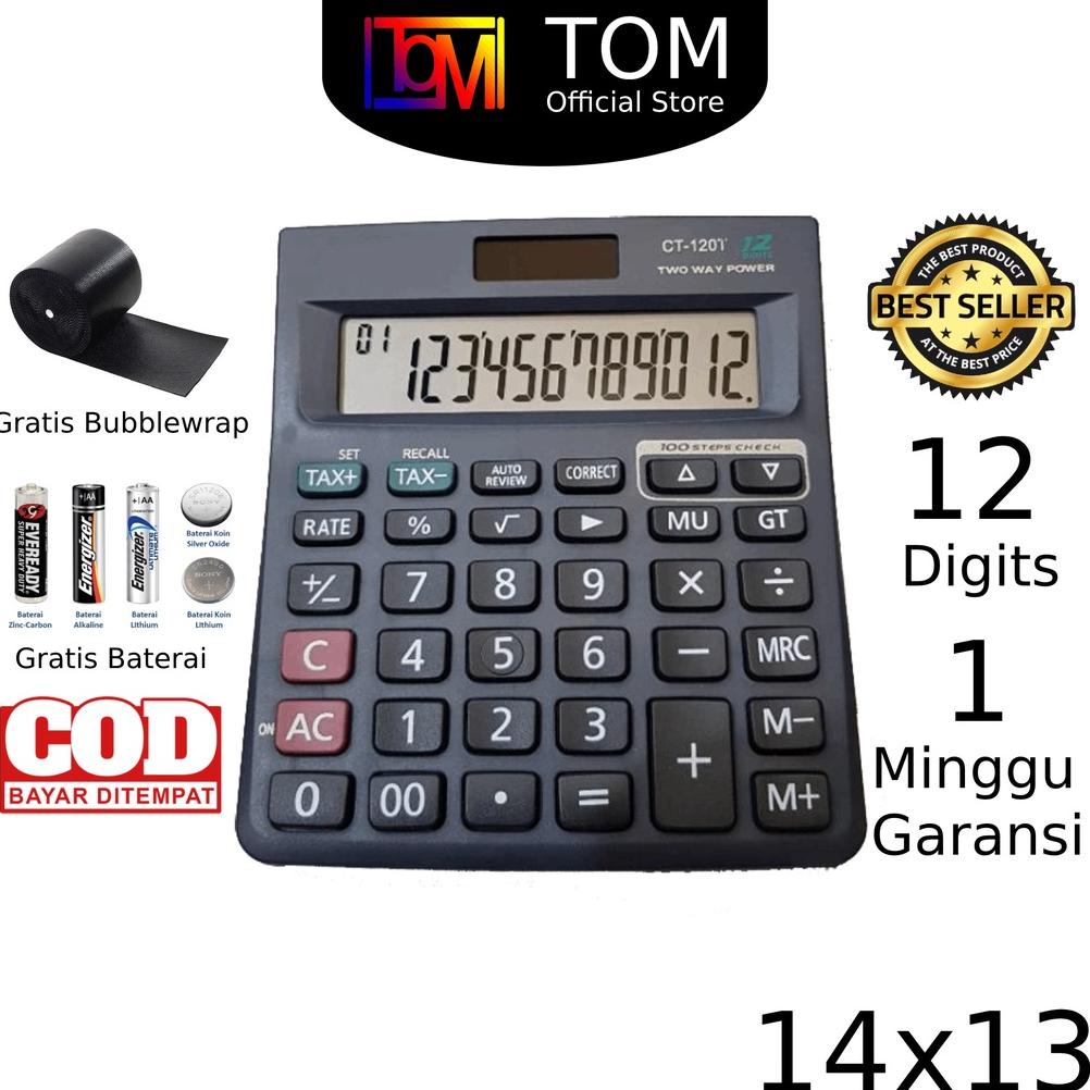 

((BISA COD)) Kalkulator 120T 12 Digit - Kalkulator Check / Kakulator Besar / Calculator Ukuran Besar
