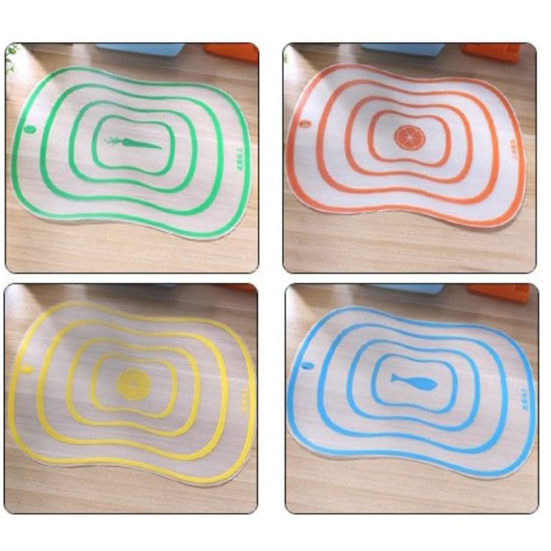 Talenan Transparan Flexible ukuran Kecil Alas Pemotong Serbaguna Cutting Board Alat Potong Dapur Motong Sayur