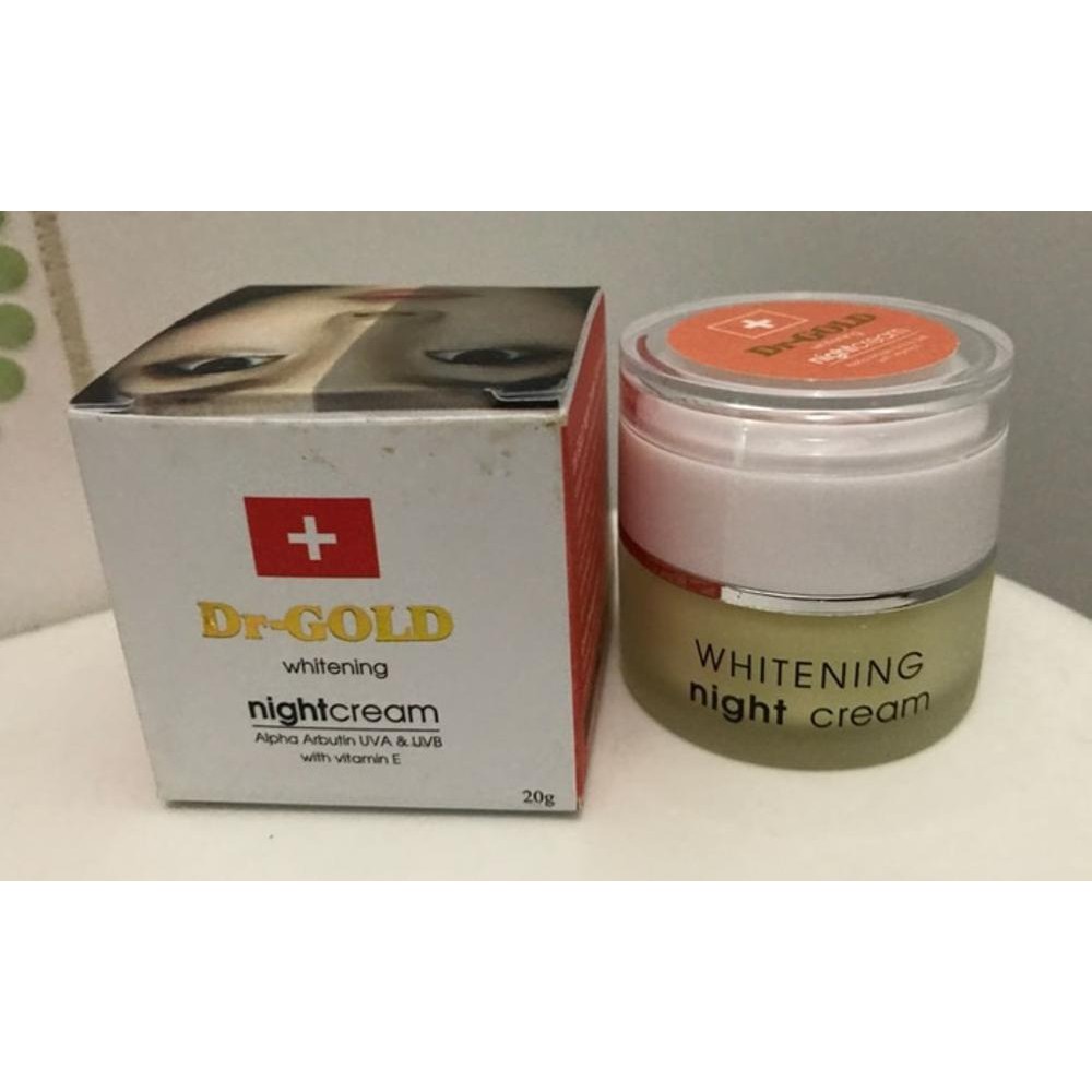 DR GOLD Whitening Night Cream 20GR BPOM