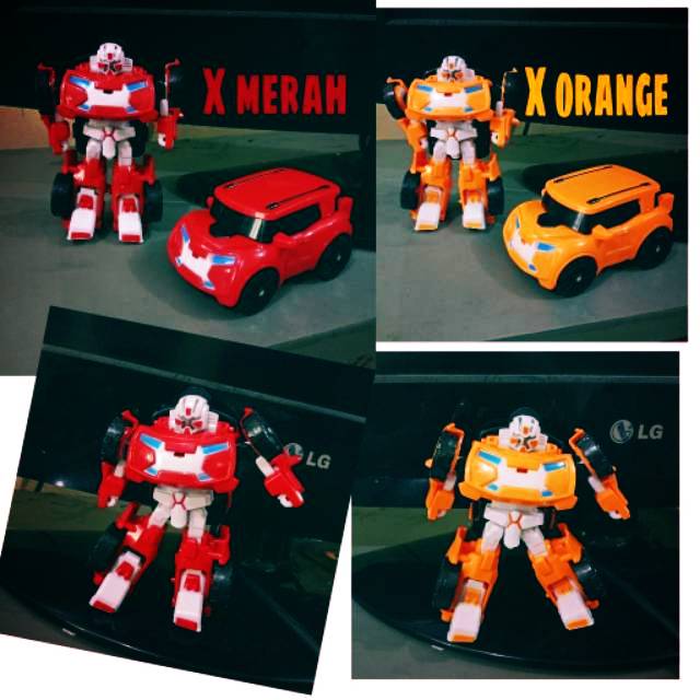 Tobot Mini X II Abu - abu / Mainan Tobot Transformer Robot Jadi Mobil | #tobot mini X II