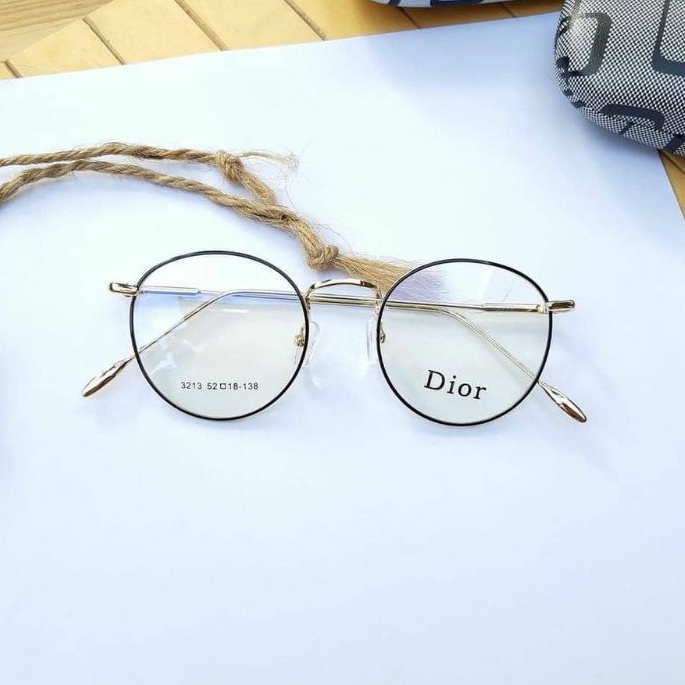 READY STOCK! - FRAME KACAMATA MINUS BESI URSULA 8213 OVAL PRIA WANITA FULL HITAM KACAMATA TRENDY