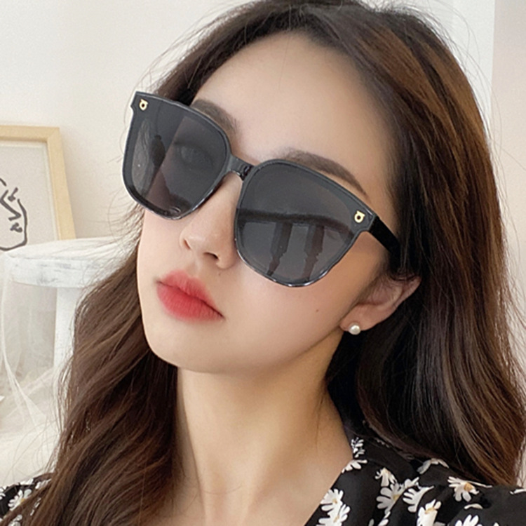 Fashion square ins street shooting retro anti-ultraviolet sunglasses