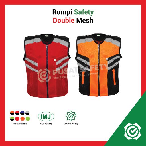 Rompi Safety Proyek Double Mesh IMJ