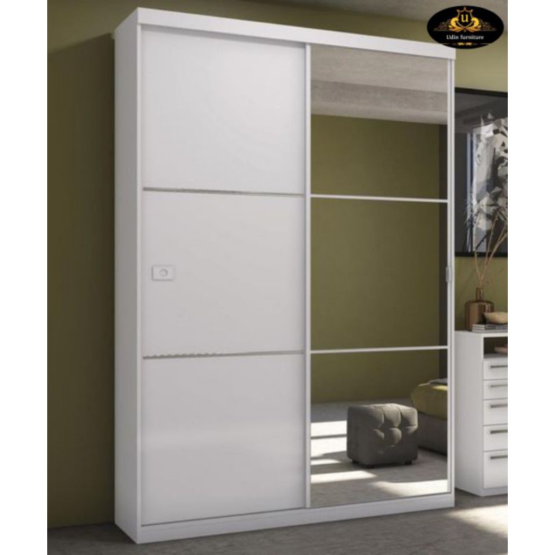 LEMARI SLIDING KACA 2 PINTU