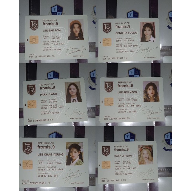 ID Card fromis_9 9Way Ticket