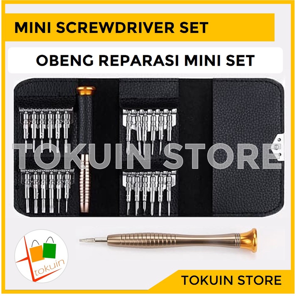 Mini Screwdriver Obeng Kecil Set Reparasi Service Torx Plus Minus HP