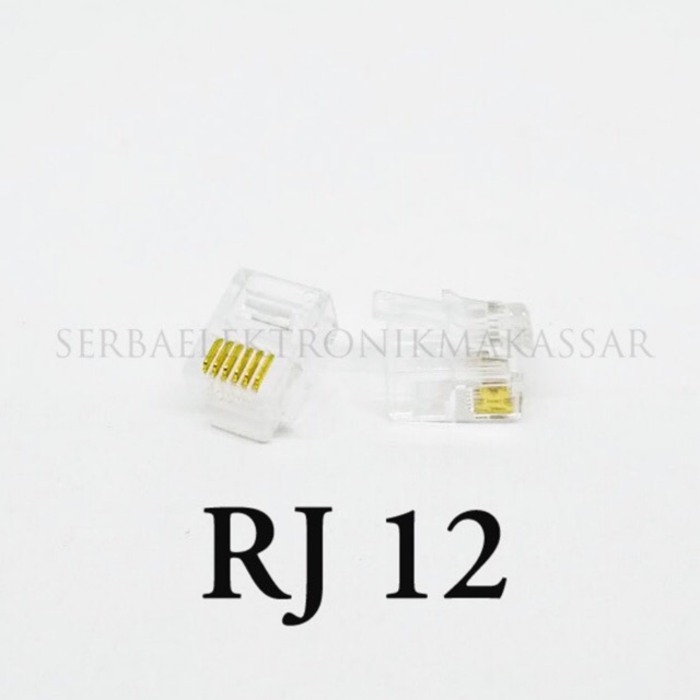 Connector Jack Konektor Plug RJ 12 6P-6C