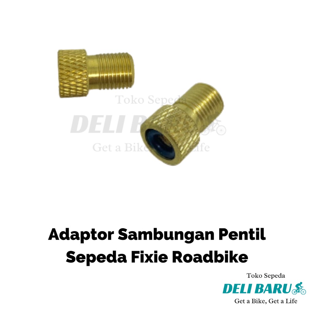 Adaptor sambungan pentil sepeda fixie roadbike FV menjadi AV