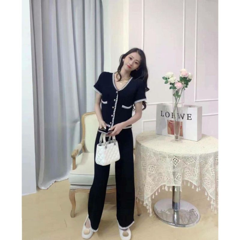 Baju Korea-set Korea-Fashion wanita Korea-OGE SET