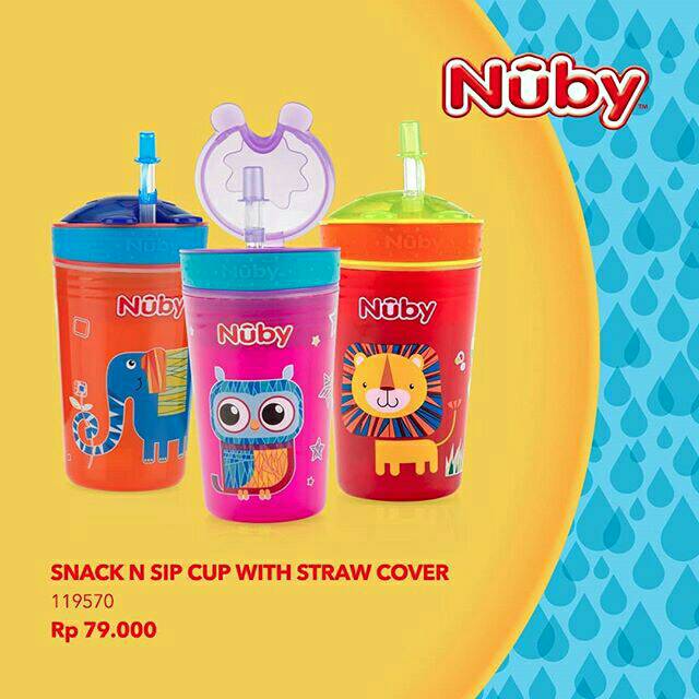 Nuby Snack n Sip Cup with Straw Cover