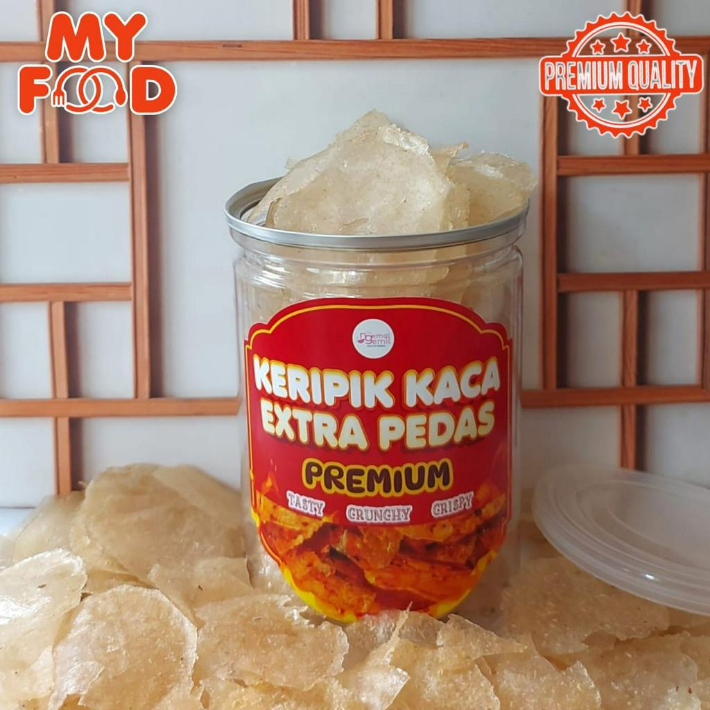 

[Myfoodofficial] - Can Keripik Kaca Extra Pedas Kripik Kaca Pedas Kualitas Premium