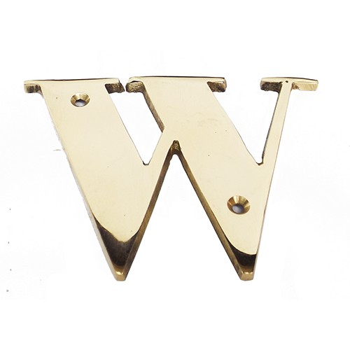 

6.5cm Klasik Huruf Papan Nama Bisnis Kuningan / Brass Small Alpha - w