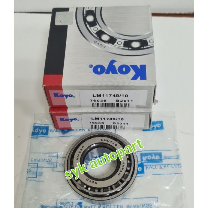 bearing LM11749/10 koyo bearing roda depan luar kijang 4k/panther