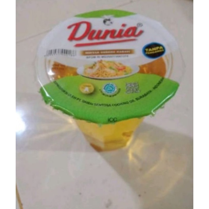

Minyak goreng Dunia praktis 200ml